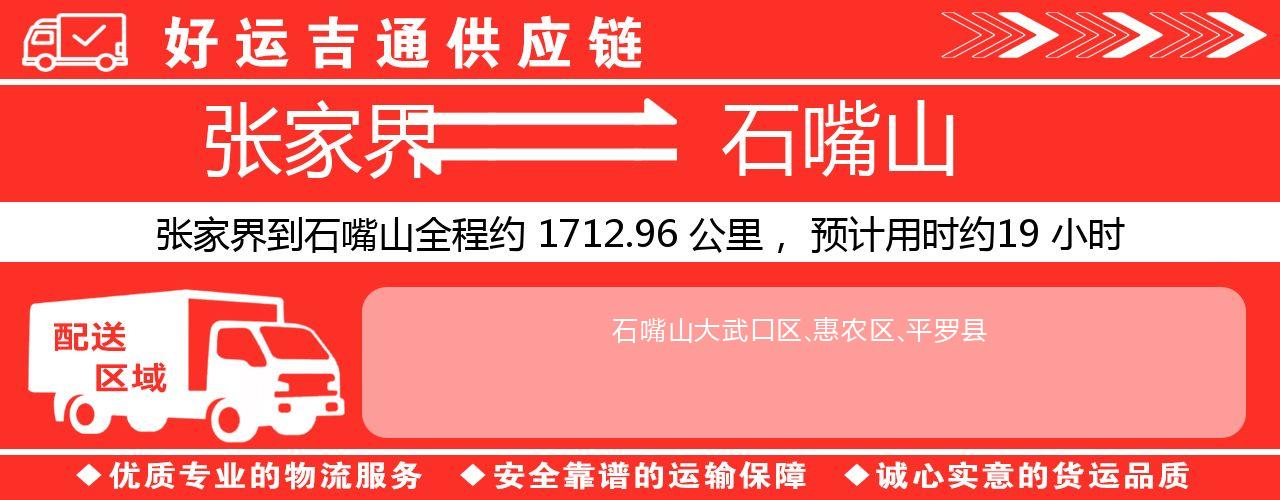 张家界到石嘴山物流专线-张家界至石嘴山货运公司
