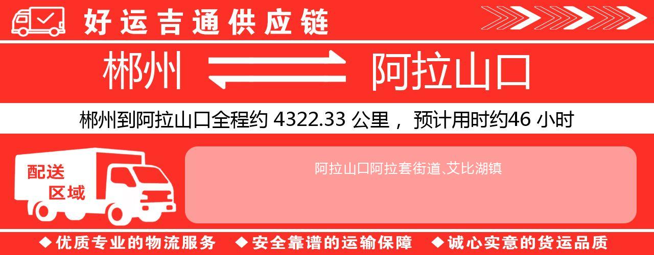 郴州到阿拉山口物流专线-郴州至阿拉山口货运公司
